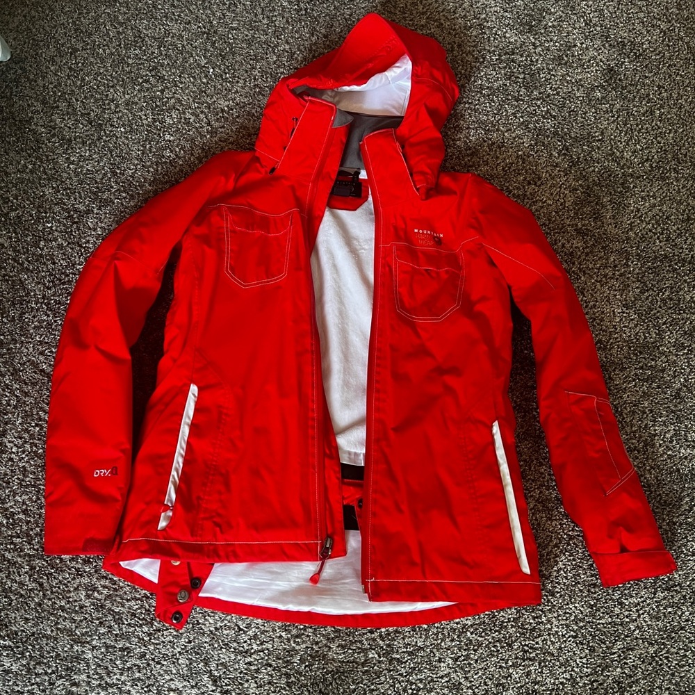 Women’s Mountain Hardwear Ski/Snowboard Jacket with Hood - Red